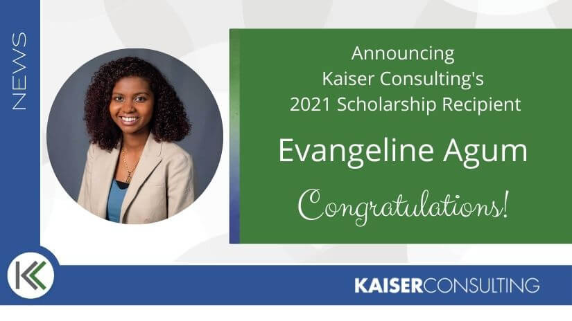 Kaiser Consulting Awards Academic Scholarship to Evangeline Agum cover image